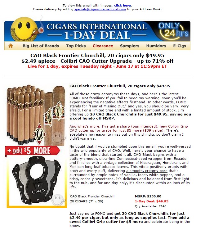 CAO Black Email
